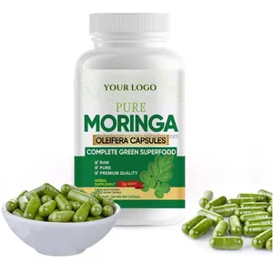 Oem Gezondheidszorg Supplement Kruidenmoringa Bladeren Extract Veganistische Capsule Biologisch Voor Gewichtsverlies Moringa Capsules