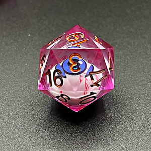 Tùy Chỉnh <span class=keywords><strong>Dnd</strong></span> Xúc Xắc Thiết Lập D & D RPG D20 Đa Diện Toán Hội Đồng Quản Trị Trò Chơi Sharp-Edged <span class=keywords><strong>Dice</strong></span> Lõi Lỏng Trái Tim Đầy Dao Cạo Thủ Công Trong Kho - Product Image 3