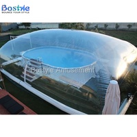 Dôme de tente à bulles gonflable en PVC pour l'extérieur, transparent, à double couture, 1500-2000 mm, imperméable, certifié CE, grande taille, quatre saisons