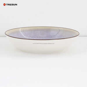 Échantillons gratuits 6-10 pièces en gros, vaisselle de haute qualité en porcelaine écologique, imitation glaçure réactive, ensemble de vaisselle violet - Product Image 4