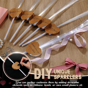 أعواد مضيئة على شكل قلب للحفلات والأعراس بالجملة، عصي LED بيضاء من الألياف البصرية للحفلات النيونية وإضاءة الحفلات - Product Image 4