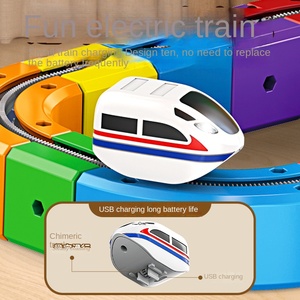 Bloques Magnéticos Mágicos, Coche sobre Rieles, Montaña Rusa Variable, Tren Eléctrico Antigravedad, Juguete de Plástico Ensamblado, Escala 1:5 - Product Image 2