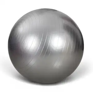 ลูกบอลโยคะคุณภาพสูงทำจากพีวีซีสีดำขนาด45ซม. 55ซม. 65ซม. 75ซม. 85ซม. 95ซม. ลูกบอลออกกำลังพิลาทิสสำหรับออกกำลังกาย