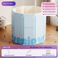 Baignoire pliable pour usage domestique, baignoire portable épaissie pour adultes, baignoire pliable à température constante, baignoire pliable pour bain de glace