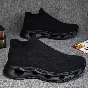 Chaussures de sport de luxe en cuir trois pièces pour créateurs de renom 2026, chaussettes et chaussures de style créateur de mode - Product Image 3