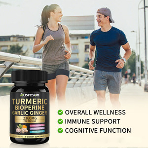 VitaSpring OEM Capsule di Curcuma, Bioperina, Aglio e Zenzero, Integratore per il Supporto Immunitario, Capsule Biologiche Halal di Curcuma, Aglio e Zenzero - Product Image 2
