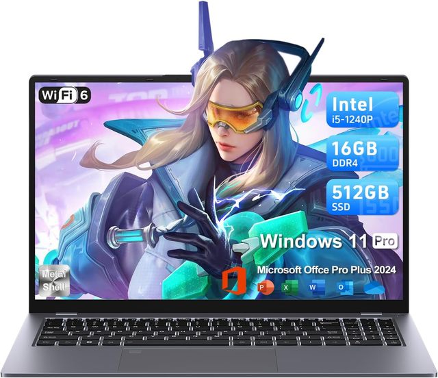 15 Business Laptop 15.6" FHD 10 Core I5-1334U Processor 16GB RAM 512GB SSD Win 11 Pro for Work School Home Use Laptop Computer