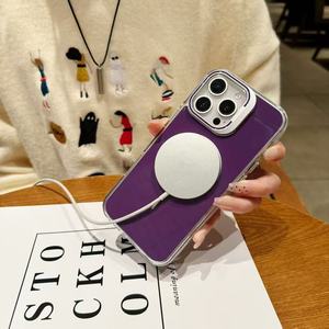 Funda para Teléfono de Color Sólido a <span class=keywords><strong>Precio</strong></span> de Fábrica para <span class=keywords><strong>iPhone</strong></span> 15 Pro Max con Soporte para Teléfono, Logotipo Personalizado, Material de PC Completamente <span class=keywords><strong>Nuevo</strong></span> - Product Image 4