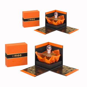Bai wo orange 1ml 2ml 3ml 5ml 10ml custom perfume spray bottle atomizer with box paper perfume tester sample packaging