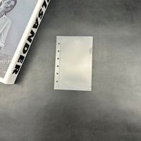 Pochettes de budget A5 A6 A7 en PP dépoli, à chargement latéral, spirales, feuilles mobiles, 6 trous, pour rangement