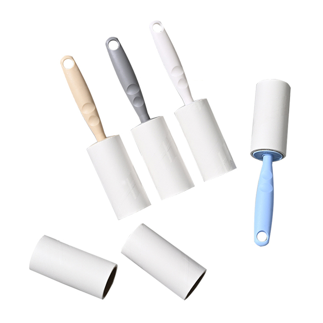 Household Manual Adhesive 10cm 30 60 100 Sheets Tear Paper Sticky Bed Dust Clothes Cleaning Lint Roller for Pet Hair Remover