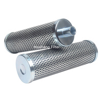 Cartouche de filtre à huile hydraulique d'exosquelette d'acier au carbone de fibre de verre pliée de 10 microns 60mm * 200mm personnalisent le filtre hydraulique