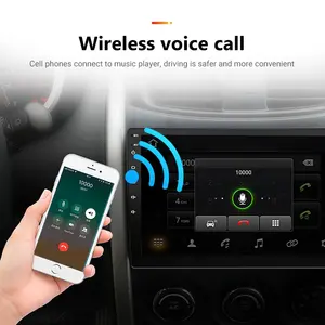 JMC Android Car Radio 2 Din 9 pollici Mirror BT Music smartphone Link Anti GPS Box Antenna a banda vivavoce
