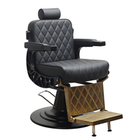 Chaise de coiffure moderne à rotation 360 degrés, inclinable, base stable