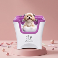 Station de lavage pour chiens en acrylique, sans désordre, pour appartements résidentiels de luxe, en libre-service