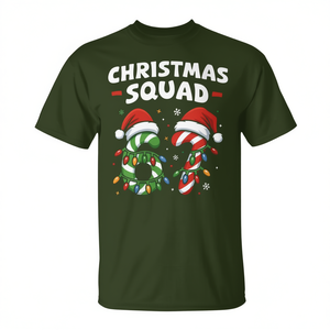 T-shirt Christmas Squad con design a tema natalizio, divertimento natalizio - Product Image 2