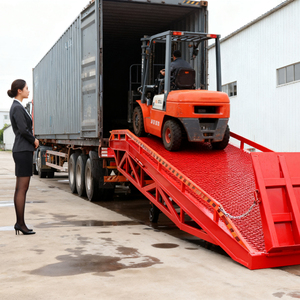 Pont d'embarquement mobile hydraulique de rampe de quai de camion de 8000kg en gros d'usine - Product Image 1