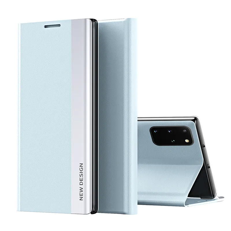 NEW For Samsung S21Ultra S30 S20FE S10 S9 S8 S7 Plus Flip Case For Samsung Note 10 20 9 8 Magnetic Window PU Leather Cover