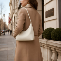Sac à bandoulière en cuir de vachette pleine fleur fait main, design élégant et intemporel, sac à main de luxe en cuir pour femme, vente en gros