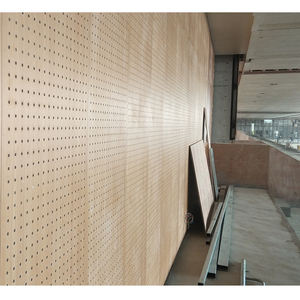 ผนังด้านนอกกันน้ำกันเสียงกันเสียงแผ่นไม้ไซเปรสวัสดุอะคูสติกผนังอะคูสติกตัดเสียงรบกวนแบบมีรู - Product Image 1