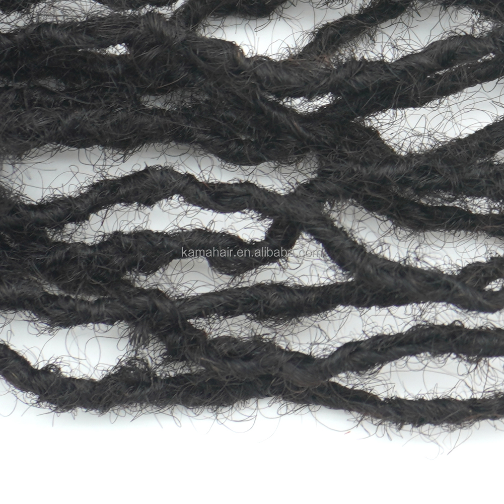 Vast Hair Workshop Craft Detail 8 for [KAMA Locs] Natural Remy Virgin Interlock Loc Extensions Human Hair Tight Afro Kinky Dreadlocks for Black Men/Women