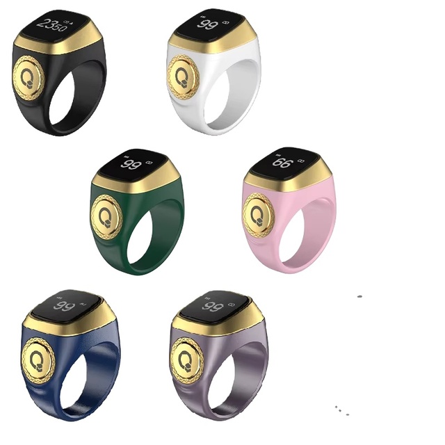 New Product Muslim Islamic Electronic Digital Finger Counter E01 Tasbeeh Smart Ring Iqibla Smart Tasbih Zikir Ring Islamic Gift