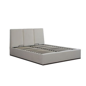 KNIGHTSBRIDGE Modern Ottoman <b>Bed</b> with <b>Gas</b> <b>Lift</b> <b>Bed</b> Storage King Queen Double <b>Single</b> Sizes Wooden Frame Velvet Fabric Upholstered - Product Image 2