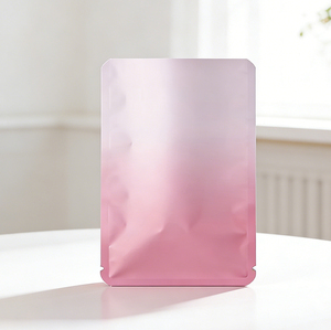 Pochette jetable en plastique composite PE laminé avec feuille d'aluminium, finition dégradée mate, échantillon gratuit, ouverture facile, scellage trois côtés - Product Image 2