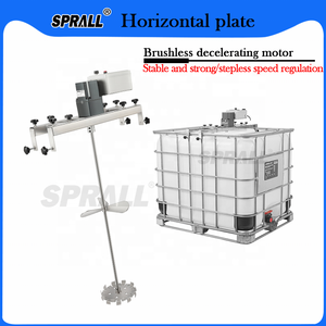 Agitateur de plaque horizontal pour réservoir industriel SPRALL, mélangeur portable, mélangeur à palette en acier inoxydable, mélangeur électrique sur tête - Product Image 5