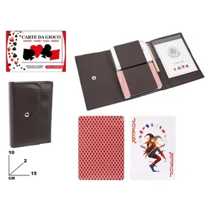 Cartes Ramino avec étui 15x10 cm plastifiées pour jeux de poker et de bridge - Product Image 3