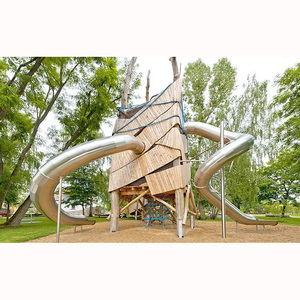 Bể Bơi Bằng Thép Không Gỉ Trượt Bồn Rửa Bằng Thép Không Gỉ Trượt Đường Hầm Ống Thép Không Gỉ Cho Trẻ Em Và Người Lớn - Product Image 3