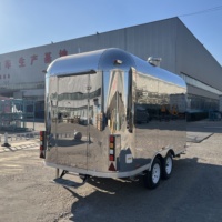 Camion de restauration en aluminium personnalisable, chariot de gelato rapide chinois, remorque alimentaire pour bonbons et boissons fraîches avec machine à glace, certifié VIN