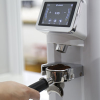 Macinino, Molinillo de Café Comercial de Acero Inoxidable, Totalmente Automático, 400W, Pantalla Táctil Grande de 84 mm, para Negocios de Cafeterías