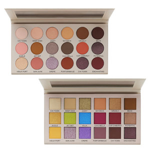 Palette de fards à paupières 18 couleurs haute pigmentation, neutres, nacrés, mats, scintillants et pailletés fins, <span class=keywords><strong>maquillage</strong></span> multicolore pour les yeux - Product Image 6