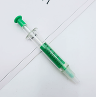 Stylos surligneurs promotionnels personnalisés en forme de seringue, en vrac, nouveauté, en plastique, pour publicité, cadeaux, écriture, bureau, école, papeterie, cadeau