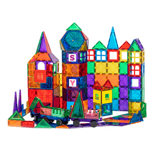 Puzle educativo magnético para niños, bloques de construcción, azulejos magnéticos, canicas, 100 piezas - Product Image 5