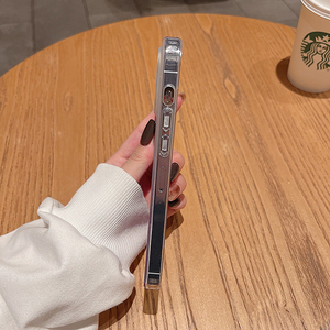 Custodia per telefono antiurto magnetica a colori graduali <span class=keywords><strong>Cover</strong></span> trasparente per cellulare Imd per <span class=keywords><strong>Iphone</strong></span> <span class=keywords><strong>11</strong></span> 12 13 14 Pro Max Plus - Product Image 4