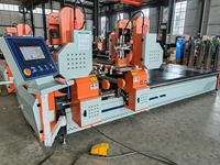Machine à souder les brides en fer cornière à quatre pistolets, moteur 3000W, pour tôles de 3-5mm, pour la fabrication de conduits d'air CVC