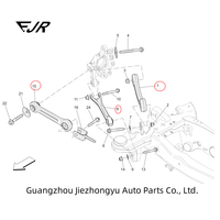Bras de suspension, biellette de direction réglable pour roue arrière pour Ghibli, Quattroporte 670007252 670006273 670007251 670002808