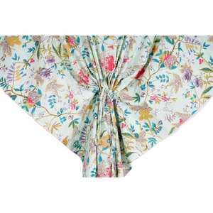 Vestido Kaftán de Algodón con Estampado Floral, Estilo Moderno, Talla Única, para Usar como Ropa de Dormir o Salir, Kaftán Indio, Vestido Maxi - Product Image 2
