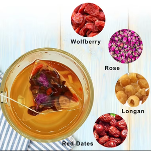 Tisane Détox Utérine OEM pour Réchauffer l'Utérus, Mélange de Longanes, Dattes Rouges, Baies de Goji et Rose, Complément Herbal pour Femmes, Vrac, 20 Sachets de Thé de 5g chacun - Product Image 4