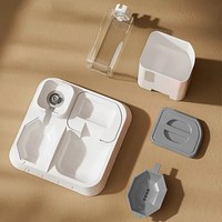 Distributeur automatique de nourriture et d'eau pour chats élégant 2025 Ensemble de distributeur automatique de nourriture pour animaux de compagnie à gravité Matériel PP pour chats et chiens de petite et moyenne taille d'intérieur