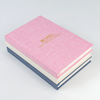 Journal de prière quotidien personnalisé en tissu de lin, agenda relié, carnet de notes
