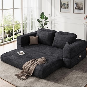 Sofá <span class=keywords><strong>Cama</strong></span> 3 en 1 Plegable, Compacto y Personalizable, Sofá <span class=keywords><strong>Cama</strong></span> Doble, Colchón <span class=keywords><strong>de</strong></span> Piso, Sofá <span class=keywords><strong>Cama</strong></span> <span class=keywords><strong>de</strong></span> Tela Moderno y Minimalista - Product Image 6