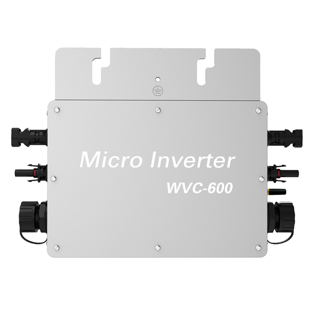 Solar Microinverter on Grid Wireless Micro Inverter WVC 600 230VAC IP65 Grid Tie Power Inverter 600W for Balcony Solar System