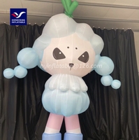 Figure de poupée gonflable mignonne 5m ballon gonflable géant danseur d'air modèle de boule à neige pour événements avec accessoire de souffleur