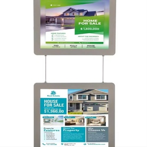 Real Estate Crystal Acrylic <b>LED</b> Light Box High Brightness Durable Eco-friendly Window Hanging Display Advertising Poster Frame - Product Image 3