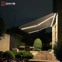 Auvent rétractable extérieur pour jardin et balcon, auvent personnalisé, auvent en métal, auvent électrique pliable, auvent coulissant, auvent de toit