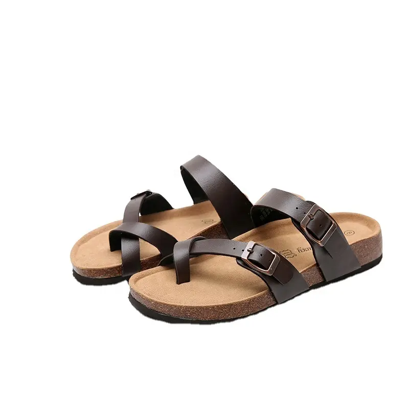 Men's Summer Beach Sandal Fashion Plain Slide Sandal Men Pu Sandals Slippers