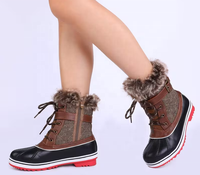 Bottes de neige pour femmes YL3753, mode personnalisée, mi-mollet, hiver, déplacements quotidiens, extérieur, imperméables